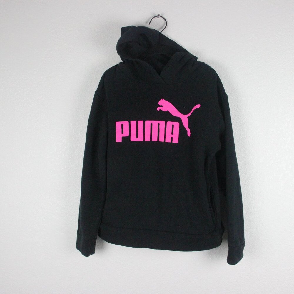 Puma, Sweater, Girl's S (7-8), Black